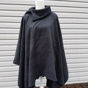 Fleece poncho home made
